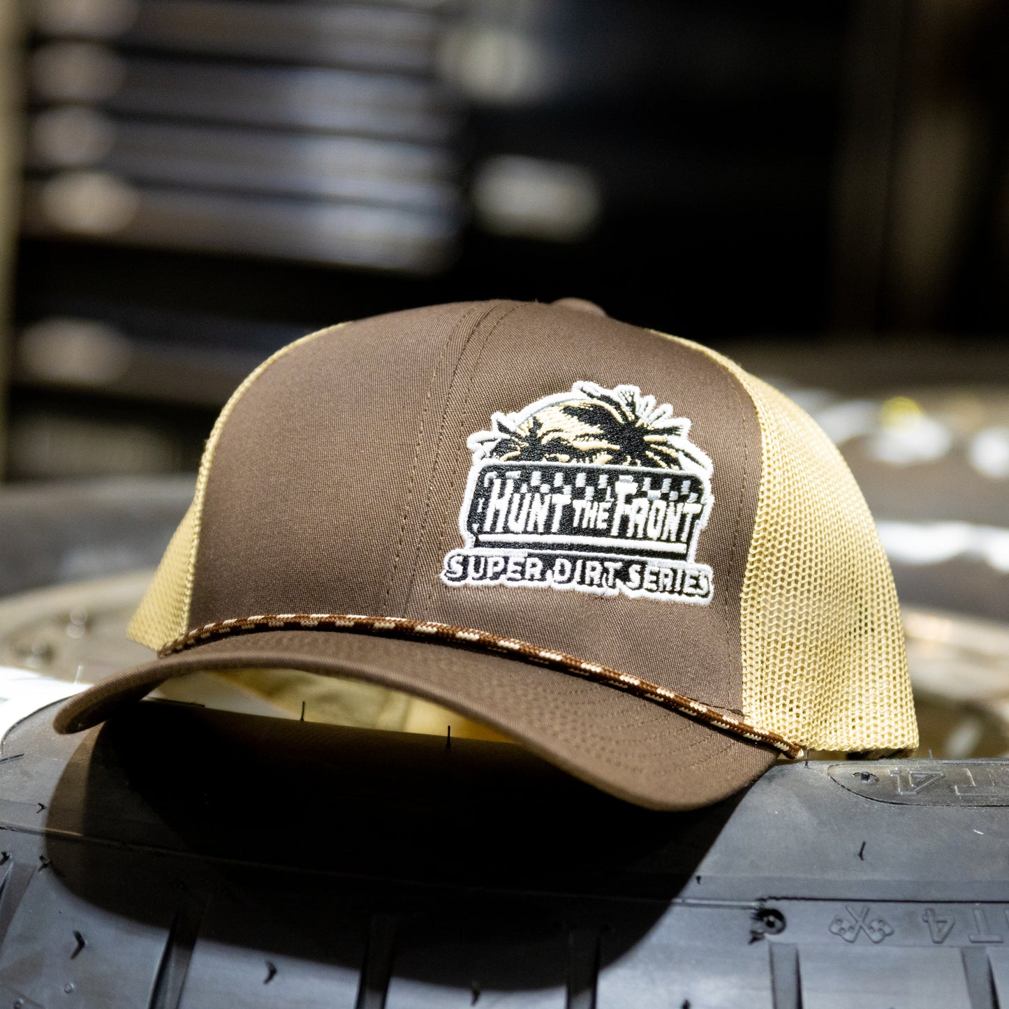 HTF Super Dirt Series Braided Trucker Hat