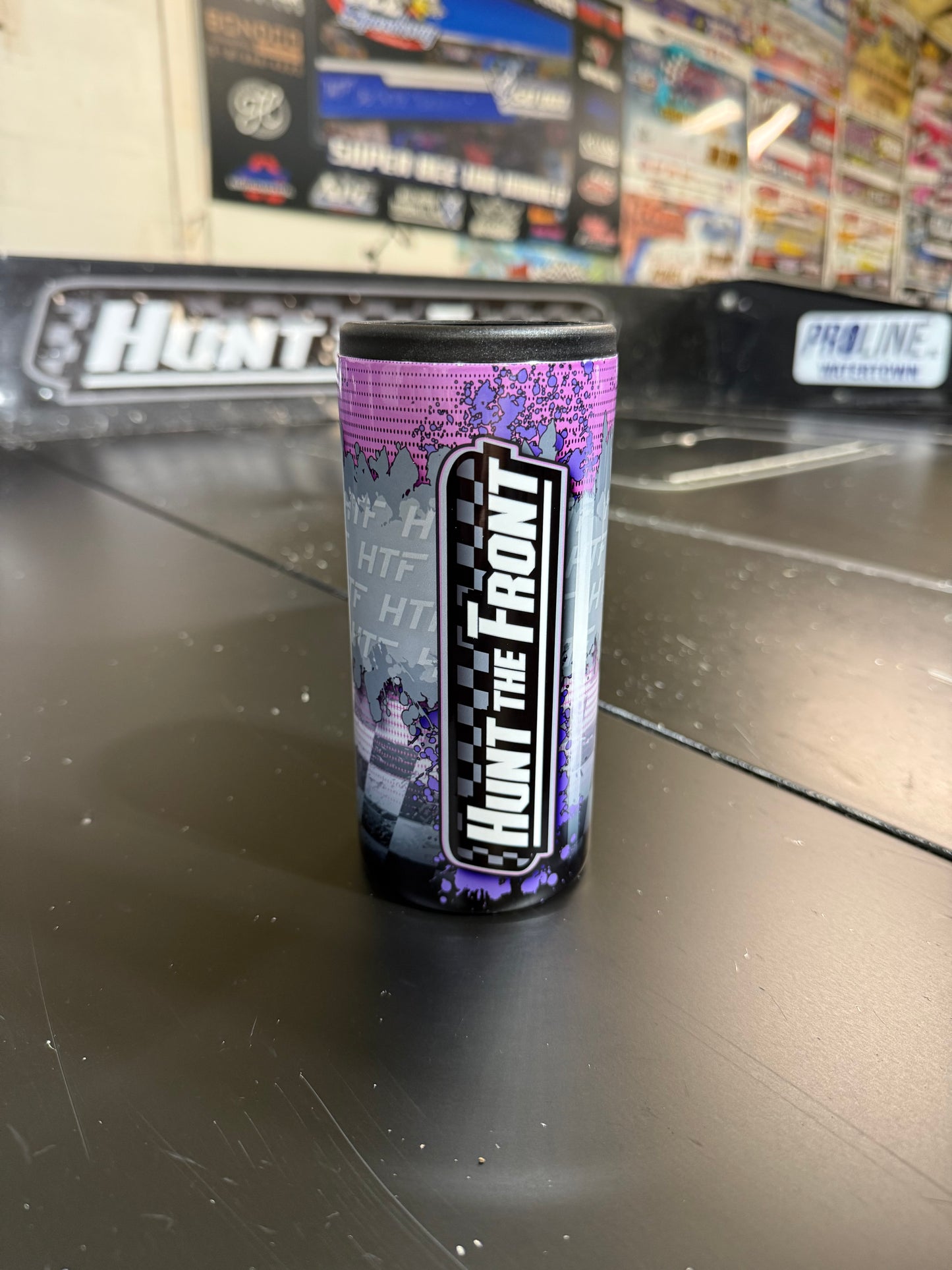 Hunt The Front 12oz Slimcan Koozie