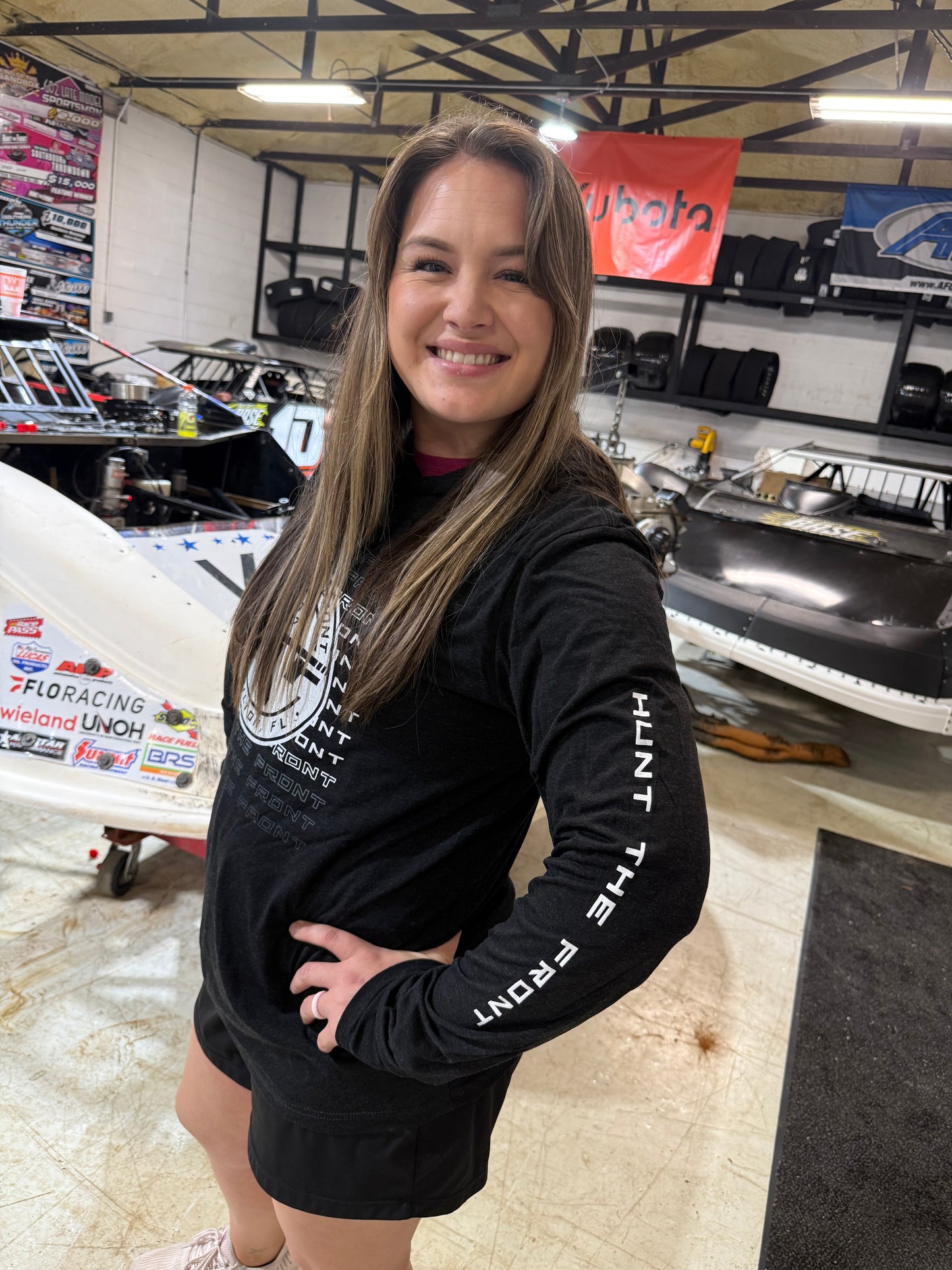 Circle Logo Hooded Long Sleeve T-shirt