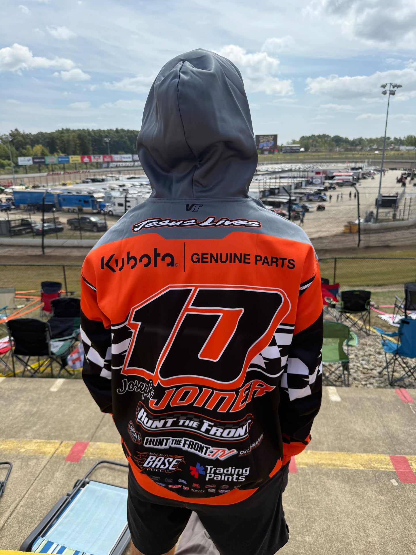 Orange Sublimated Hoodie