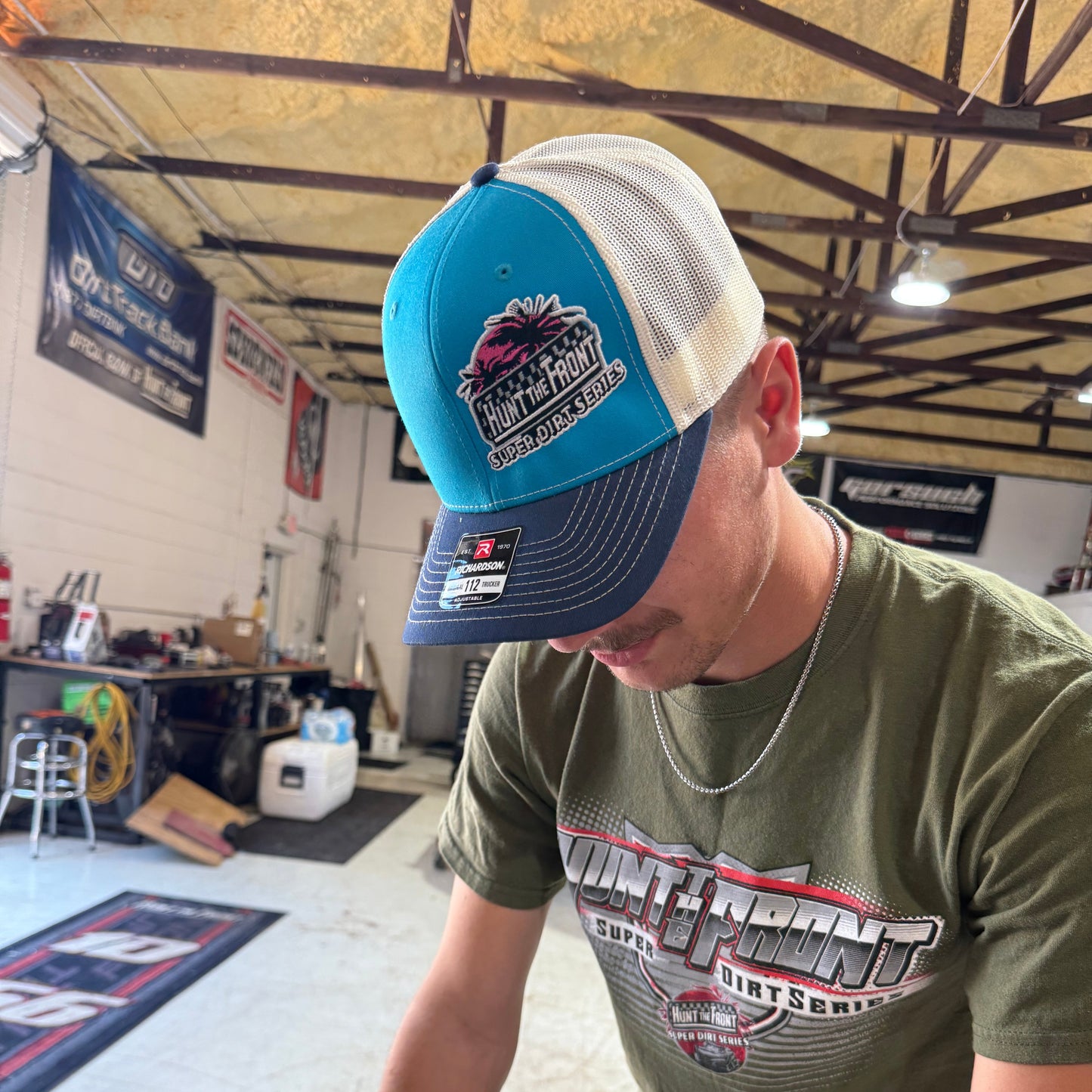 HTF Super Dirt Series Teal Trucker Hat