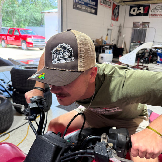 HTF Super Dirt Series Braided Trucker Hat