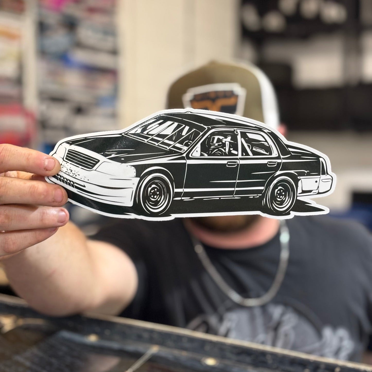 Crown Vic Silhouette decal