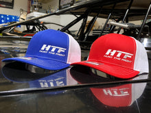 Load image into Gallery viewer, HTF Trucker Hat - Blue/White - Red/White

