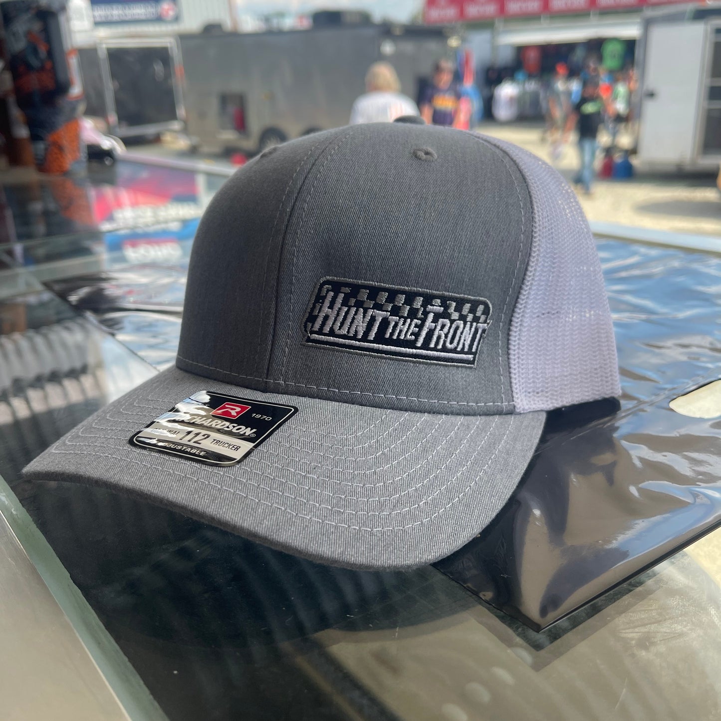 Heather Gray w/White Mesh Trucker Hat OG Logo (adult)
