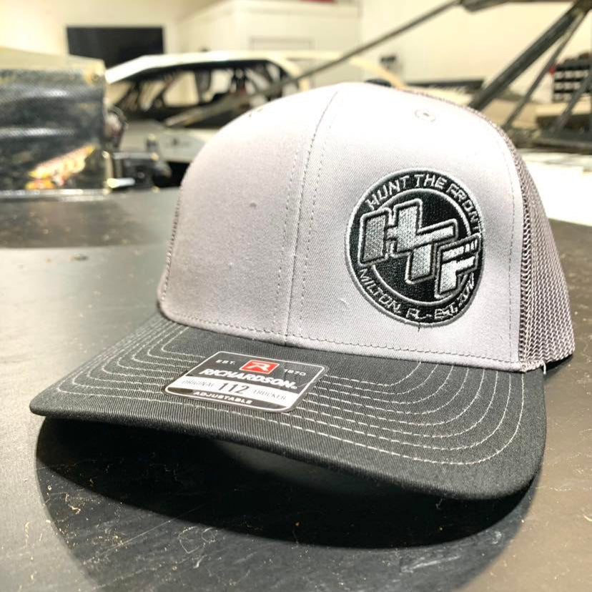 Slanted HTF Circle Logo Trucker Hat - Gray