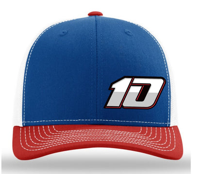 Red White & Blue #10 Trucker Hat