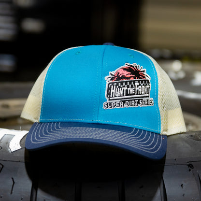 HTF Super Dirt Series Teal Trucker Hat