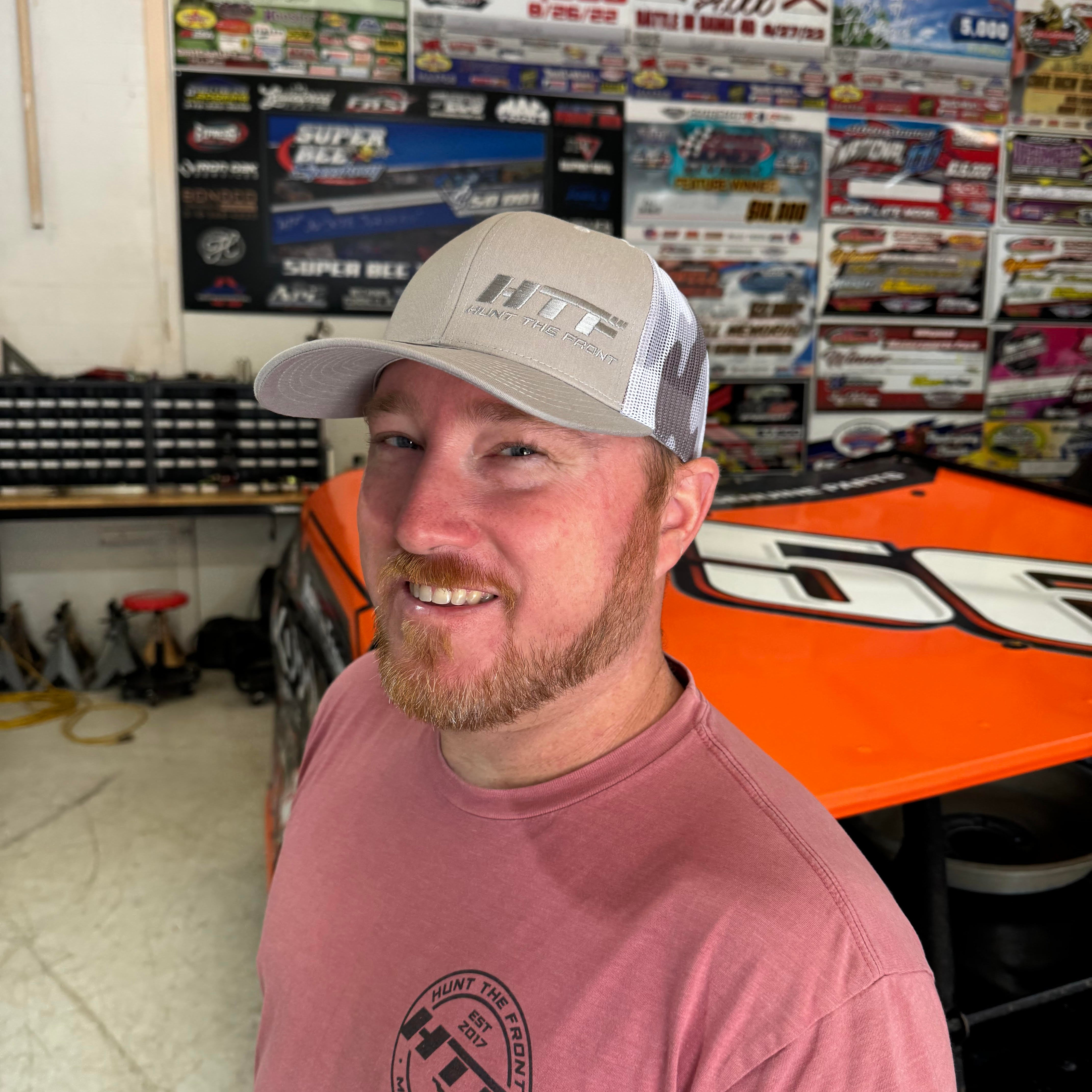 HTF Trucker Hat - Gray Camo – Hunt the Front