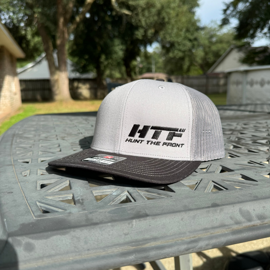 HTF Trucker Hat - Gray w/Black Letters