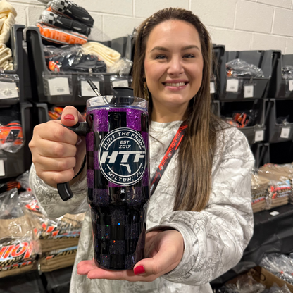 30oz Circle Logo Checkered Ombre Tumbler