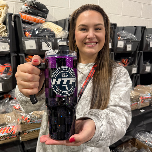 30oz Circle Logo Checkered Ombre Tumbler