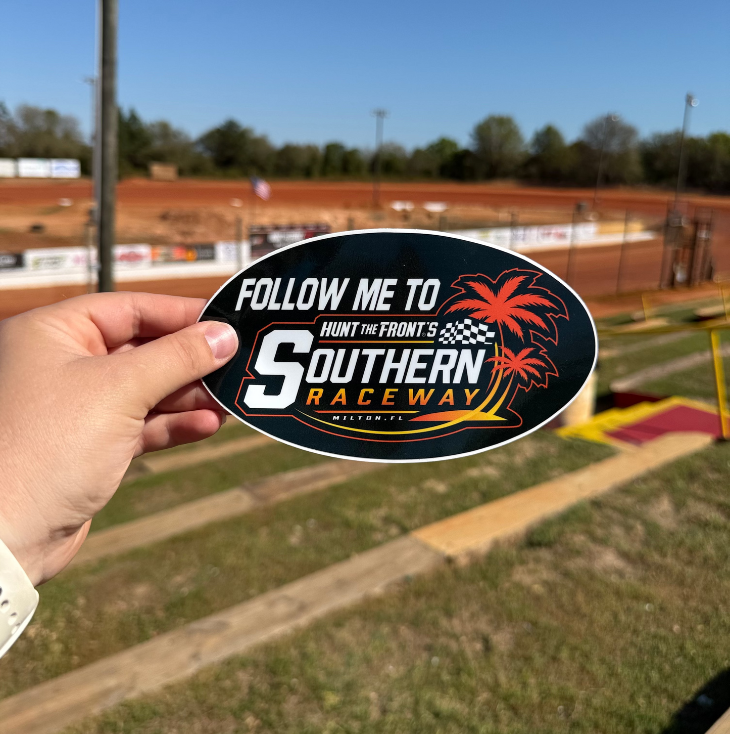 Follow me to Southern Raceway Decal