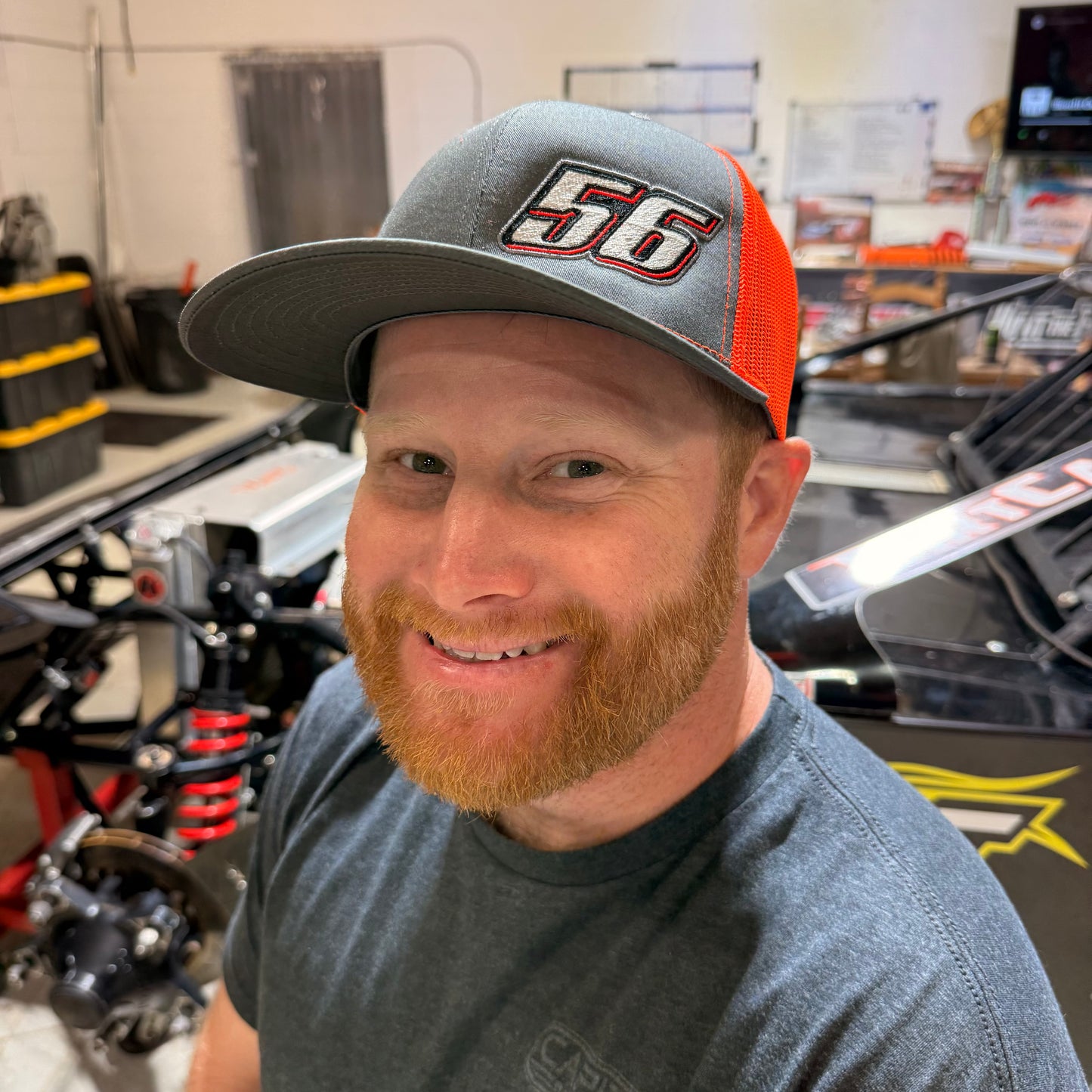 Charcoal #56 Trucker Hat