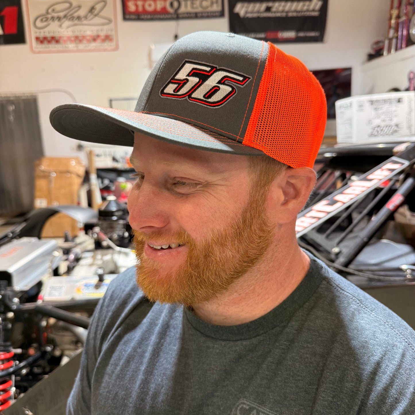 Charcoal #56 Trucker Hat
