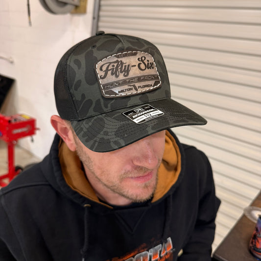 Fifty-Six Leather Patch Duck Camo Hat