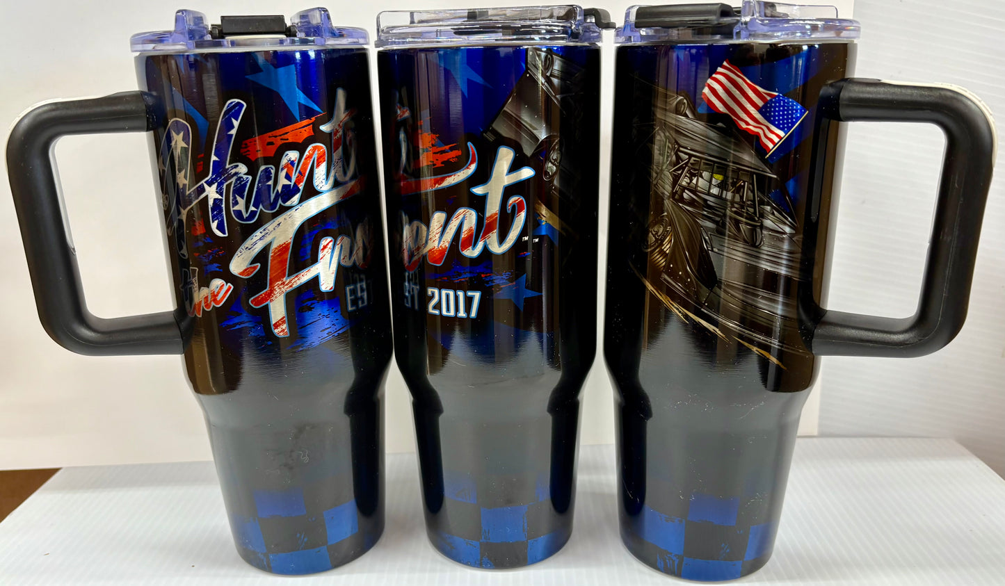 30oz Red White & Blue Late Model Tumbler