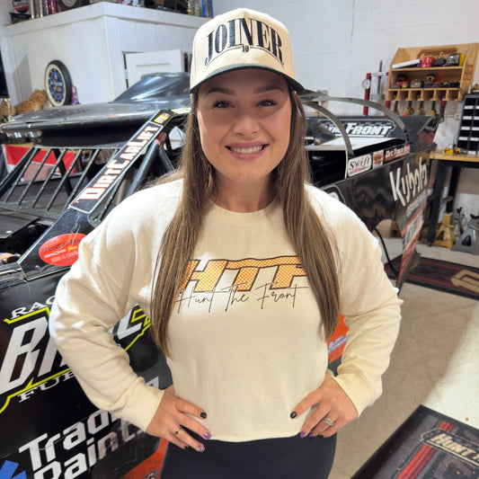 Checkered HTF Cropped Crewneck