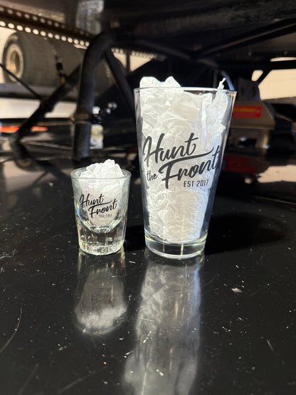 Hunt The Front 16oz Pint Glass