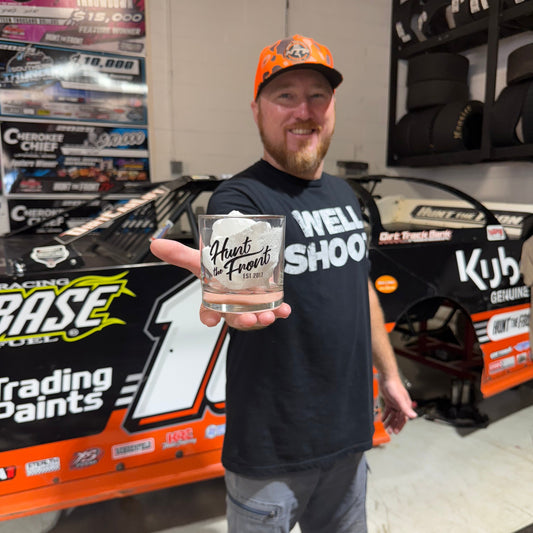 Hunt The Front 11oz Whiskey Glass