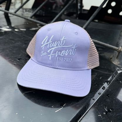 Ladies Purple Ponytail Hunt The Front Hat