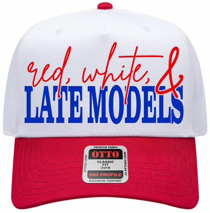 Red White & Late Models Hat
