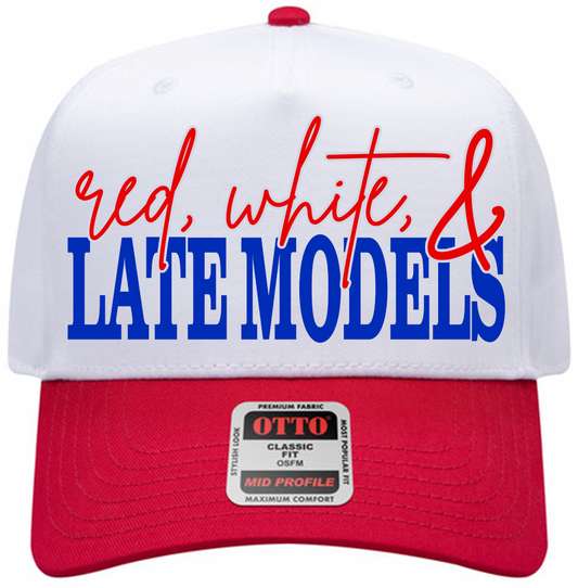 Red White & Late Models Hat
