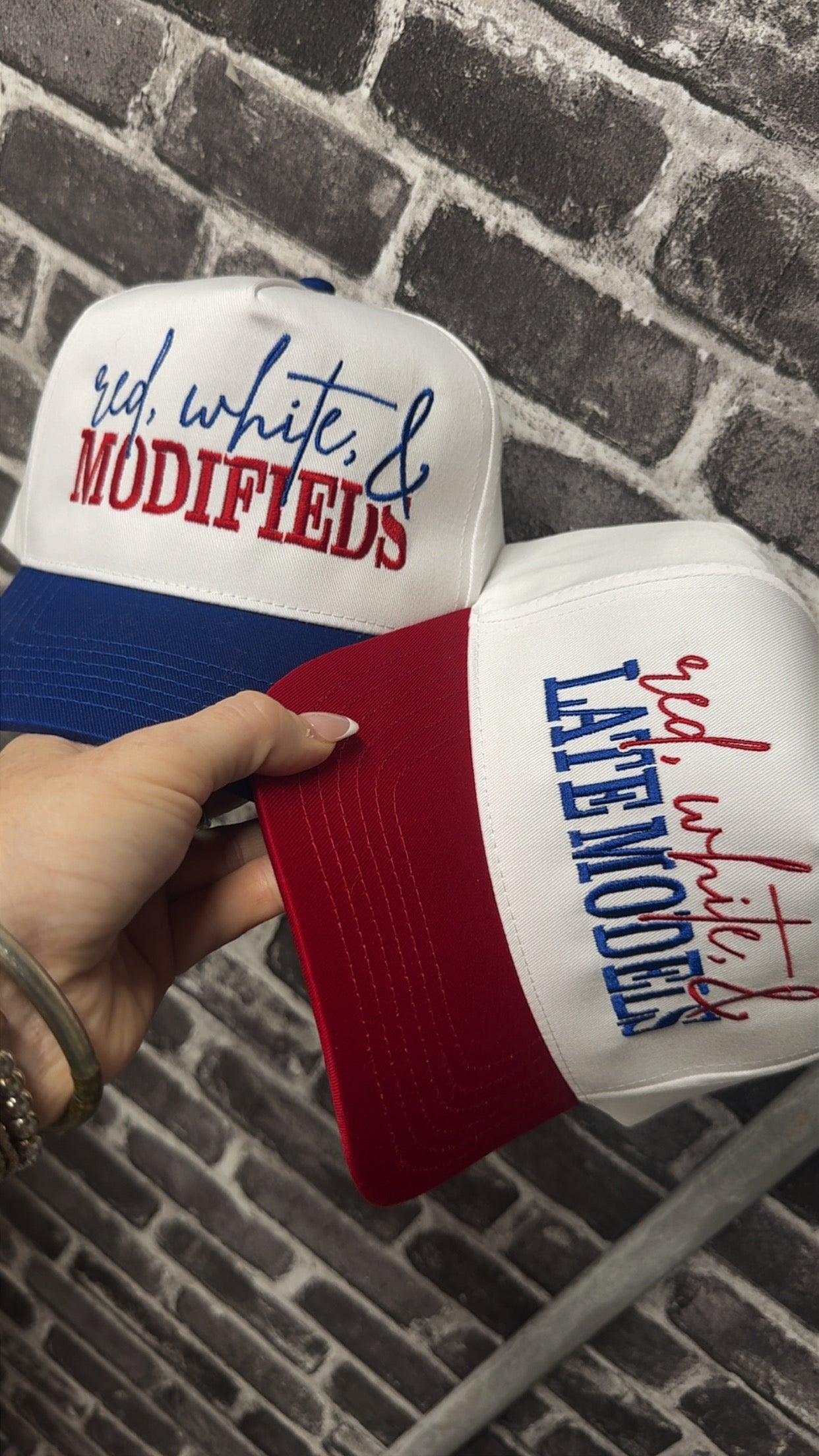 Red White & Late Models Hat