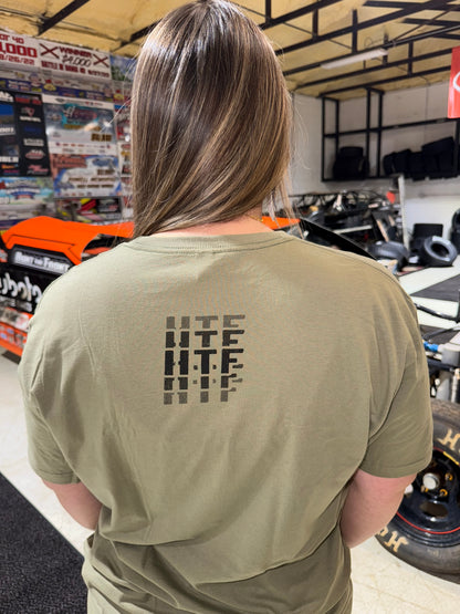 Hunt The Front Army Green Lifestyle Tee