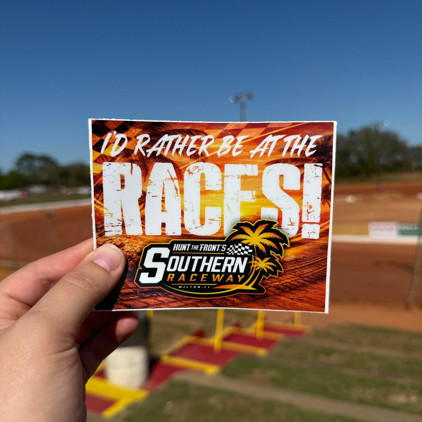 I'd Rather Be At The Races! Decal