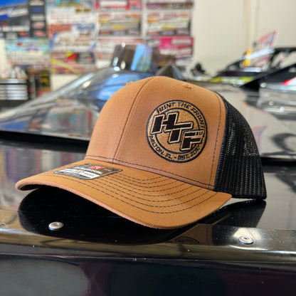 HTF Circle Logo Caramel Trucker Hat