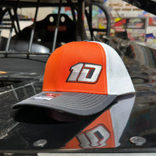 Load image into Gallery viewer, Orange #10 Trucker Hat
