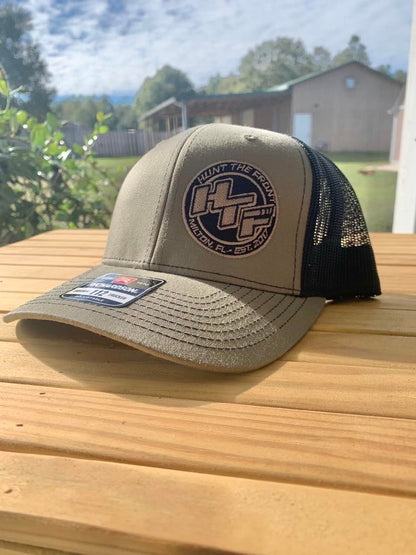 Slanted HTF Circle Logo Trucker Hat - Loden Green