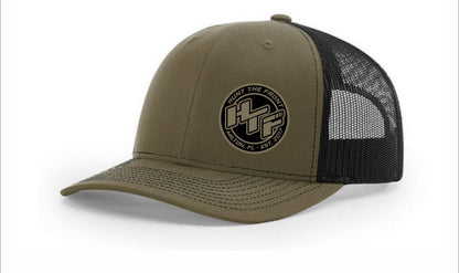 Slanted HTF Circle Logo Trucker Hat - Loden Green