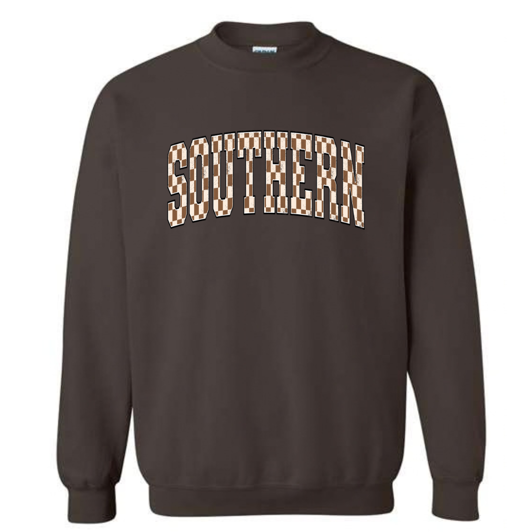 Checkered Southern Crewneck