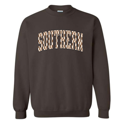 Checkered Southern Crewneck