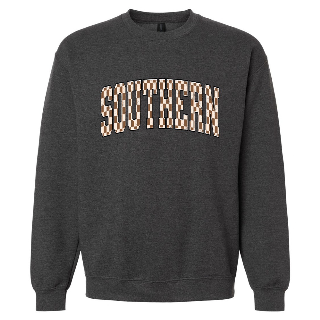 Checkered Southern Crewneck