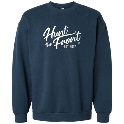 Blue Script Crewneck