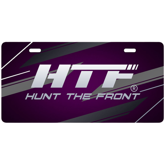 HTF Purple & Black License Plate