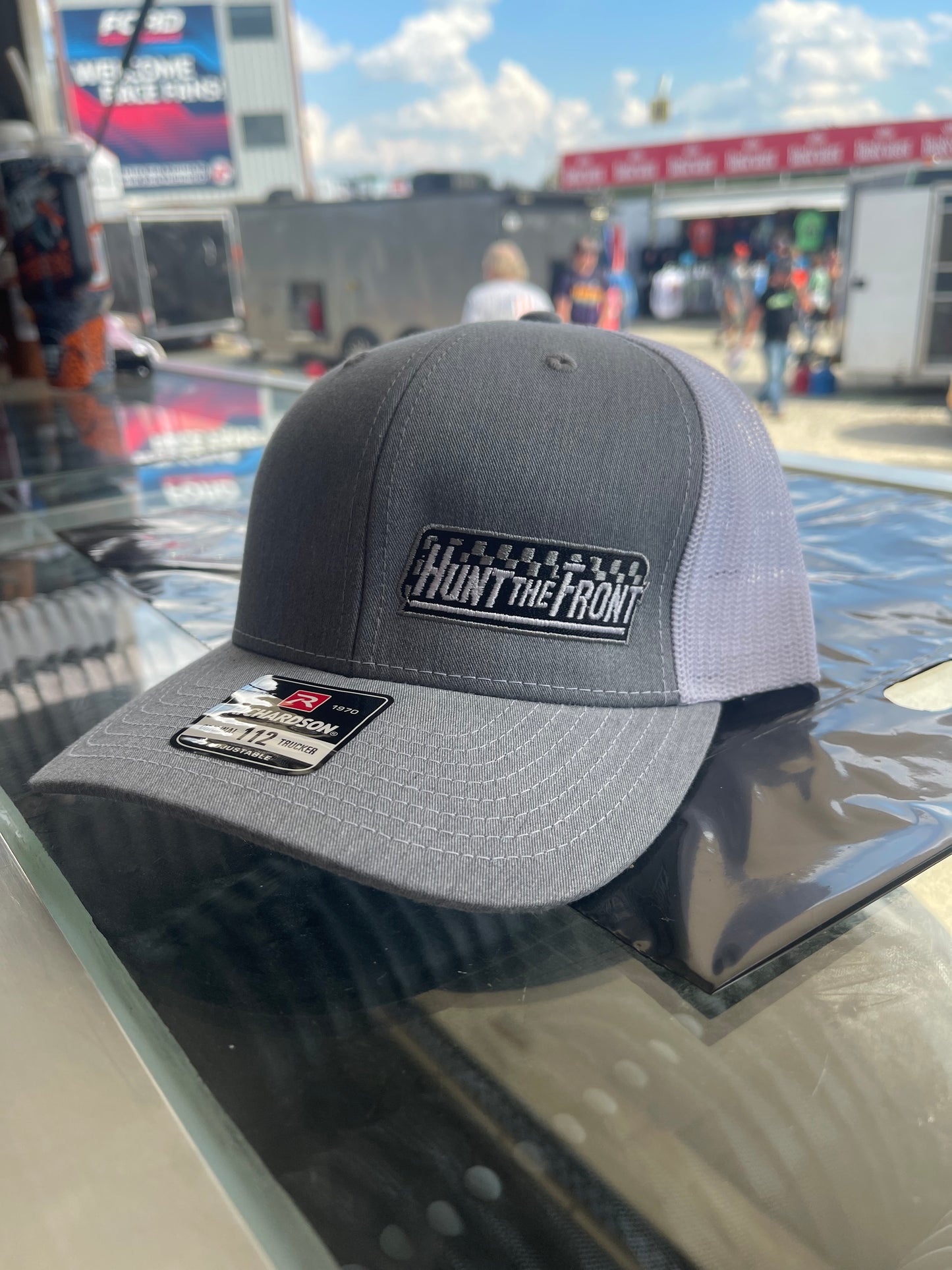 Heather Gray w/White Mesh Trucker Hat OG Logo (adult)