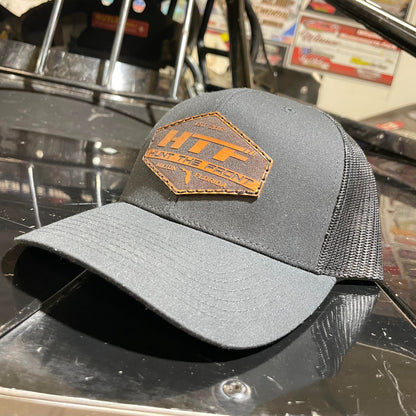 Leather Patch Hat - Black